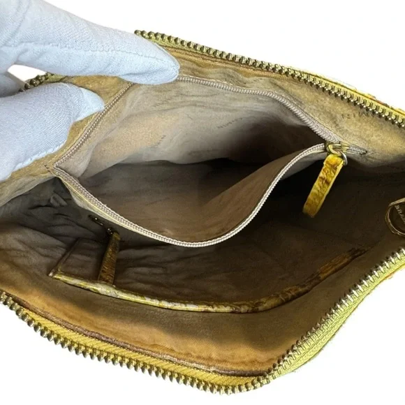 Brahmin Katie Crossbody Canary Yellow Ombré Bag - Picture 10 of 15